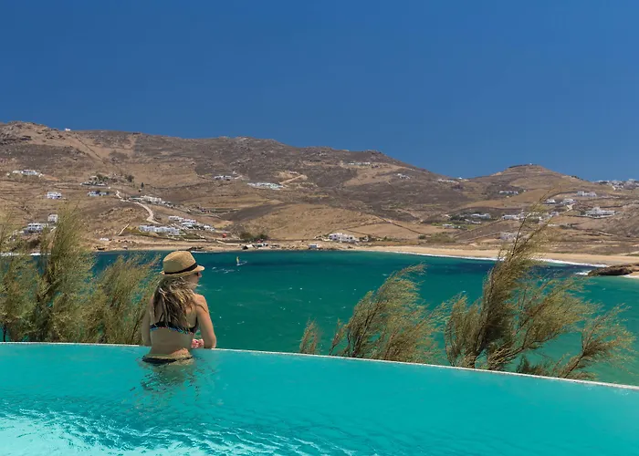 Barbarossa - Elegant Beachfront Retreat With Heated Pool & Outdoor Gym * Ftelia (Mykonos)