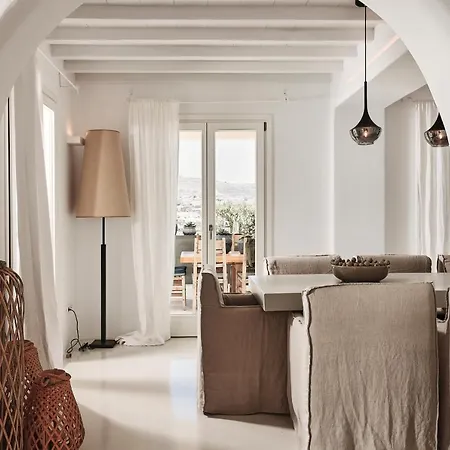 Barbarossa - Elegant Beachfront Retreat With Heated Pool & Outdoor Gym Villa Ftelia (Mykonos)