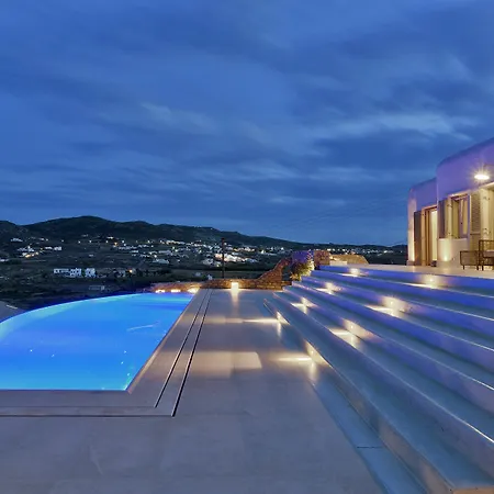 Villa Barbarossa - Elegant Beachfront Retreat With Heated Pool & Outdoor Gym Ftelia (Mykonos)