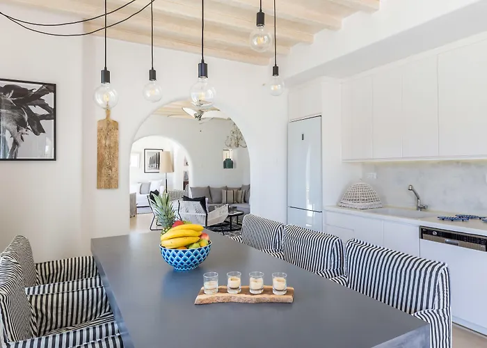 Villa Barbarossa - Elegant Beachfront Retreat With Heated Pool & Outdoor Gym Fteliá