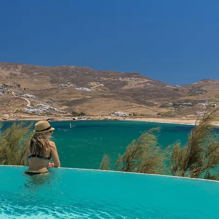 Barbarossa - Elegant Beachfront Retreat With Heated Pool & Outdoor Gym * Ftelia (Mykonos)