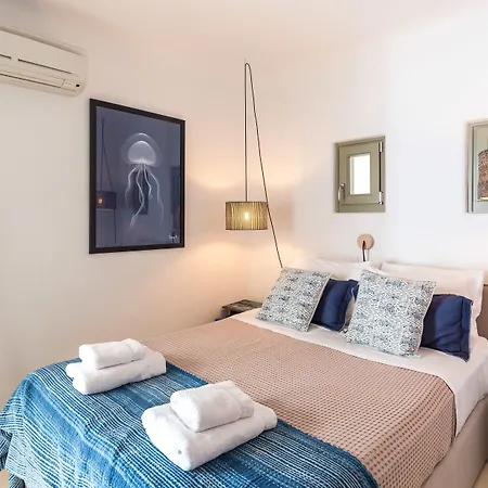 Barbarossa - Elegant Beachfront Retreat With Heated Pool & Outdoor Gym Ftelia (Mykonos)